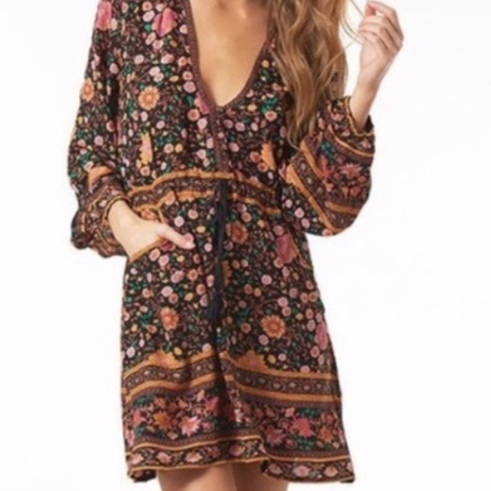 Spell & The Gypsy Multicolor Floral Long Sleeve Dress